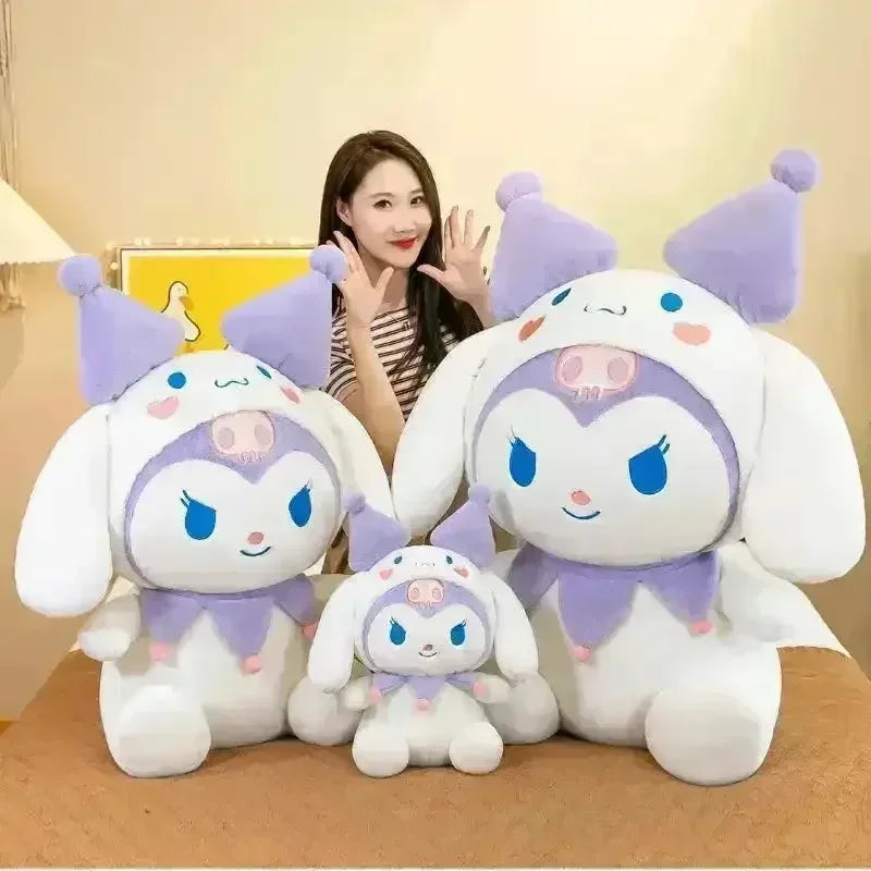 Kuromi Cosplay Cinnamaroll Plush Toy - Bear Hugs