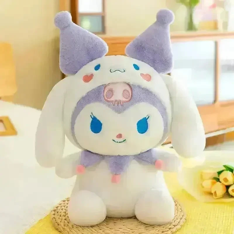 Kuromi Cosplay Cinnamaroll Plush Toy - Bear Hugs