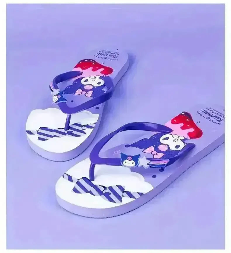 Kuromi Cute Cartoon Flip-Flops - Bear Hugs
