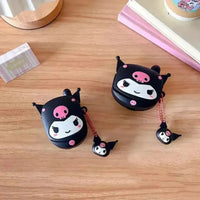 Kuromi Flip Phone Shaped Silicon AirPods Case - Bear Hugs