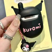 Kuromi Flip Phone Shaped Silicon AirPods Case - Bear Hugs