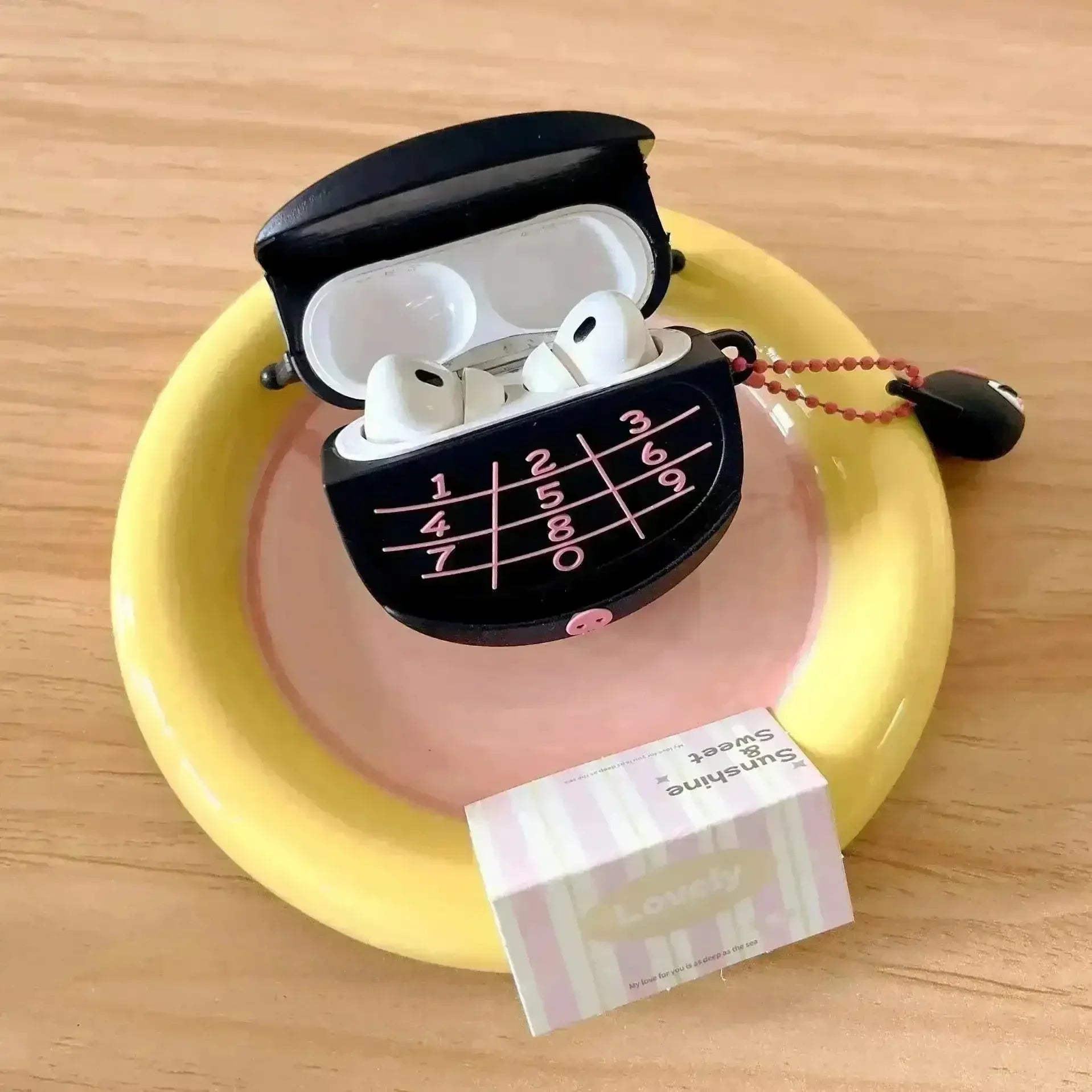 Kuromi Flip Phone Shaped Silicon AirPods Case - Bear Hugs