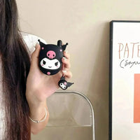 Kuromi Flip Phone Shaped Silicon AirPods Case - Bear Hugs
