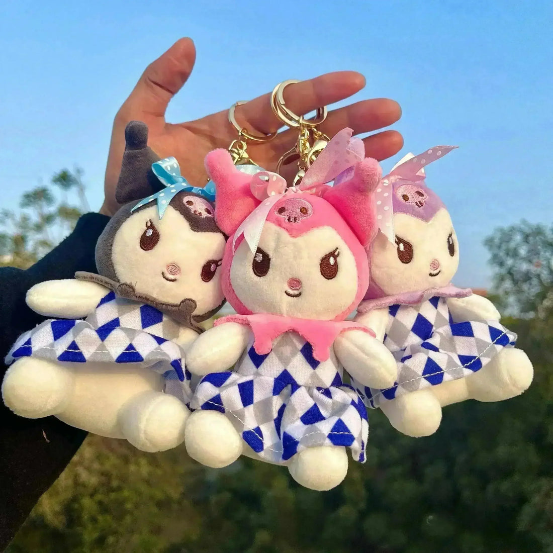 Kuromi Frock Plush Keychain - Bear Hugs