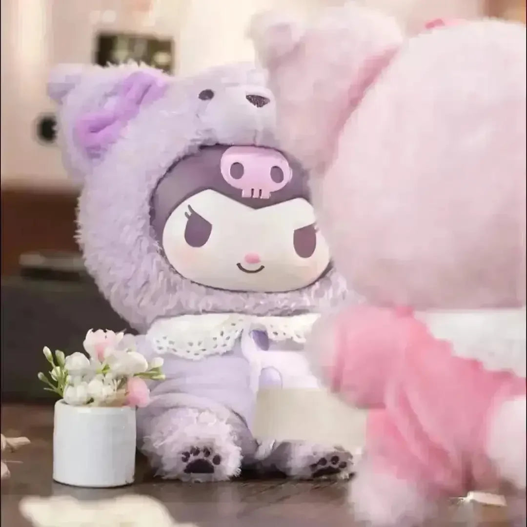 Kuromi Latte Vinyl Plush Pendant Doll - Bear Hugs