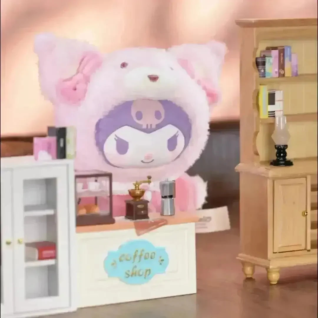 Kuromi Latte Vinyl Plush Pendant Doll - Bear Hugs