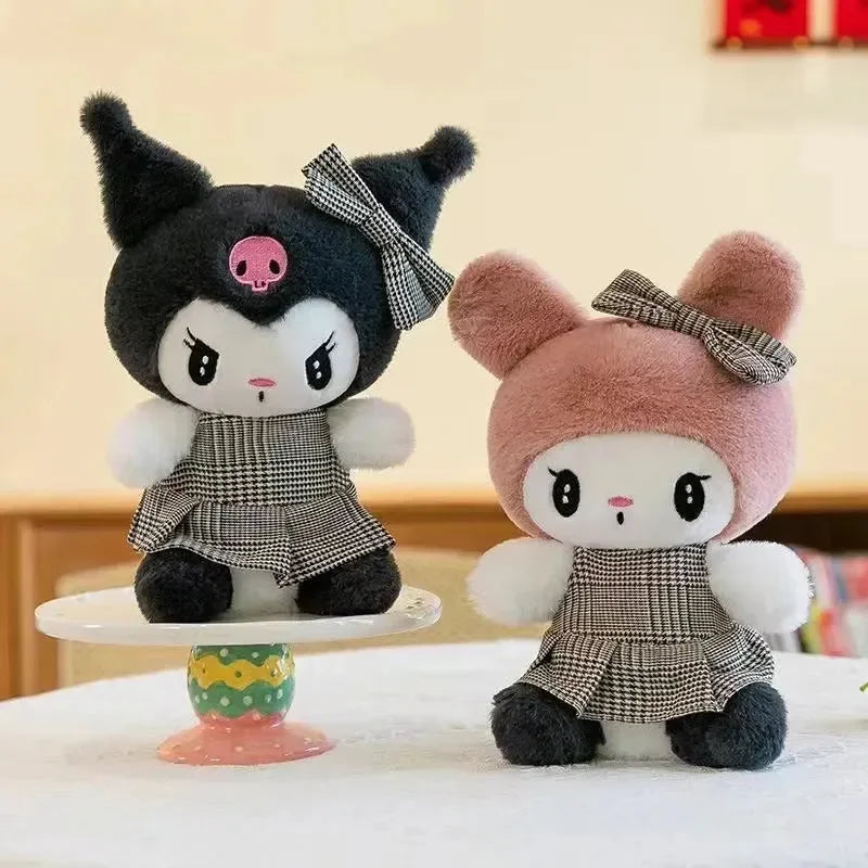 Kuromi Melody Bow & Frock Plushies (25 cm) - Bear Hugs