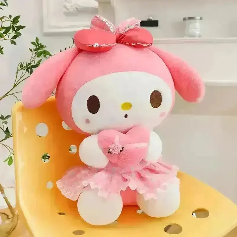 Kuromi My Melody Gift of Heart Plushies - Bear Hugs