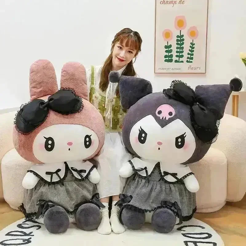 Kuromi My Melody Goth Style Plushies - Bear Hugs