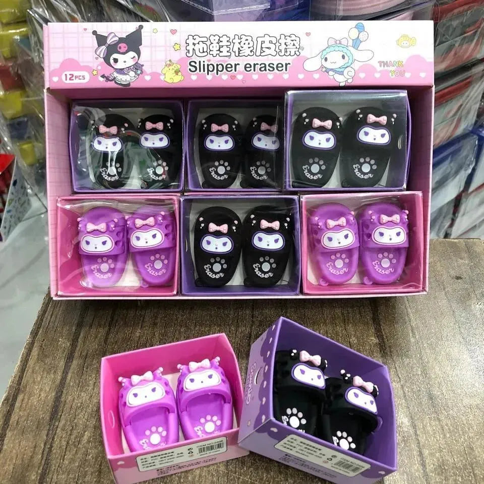 Kuromi Rebel Sole Slipper Eraser (Set of 6) - Bear Hugs