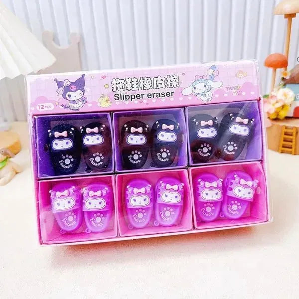 Kuromi Rebel Sole Slipper Eraser (Set of 6) - Bear Hugs