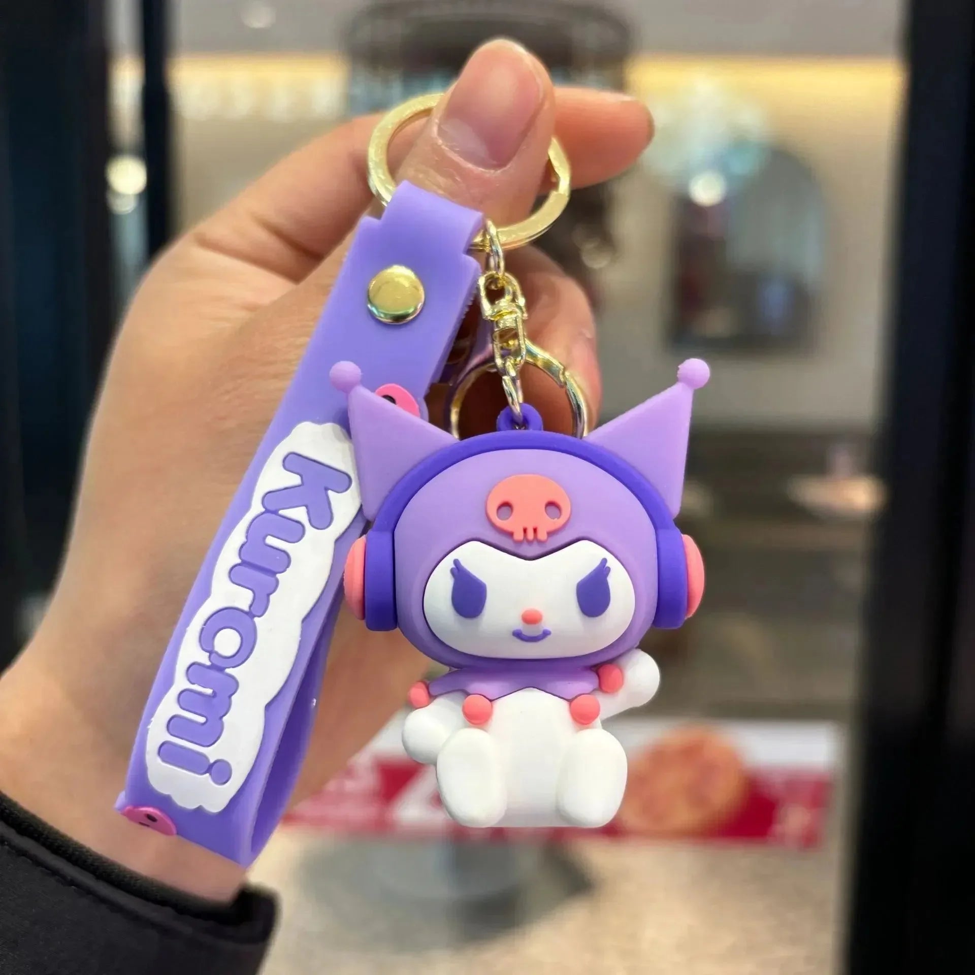 Kuromi's Musical Mischief Keychain - Bear Hugs