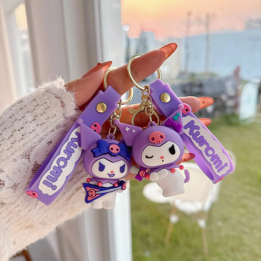 Kuromi's Musical Mischief Keychain - Bear Hugs