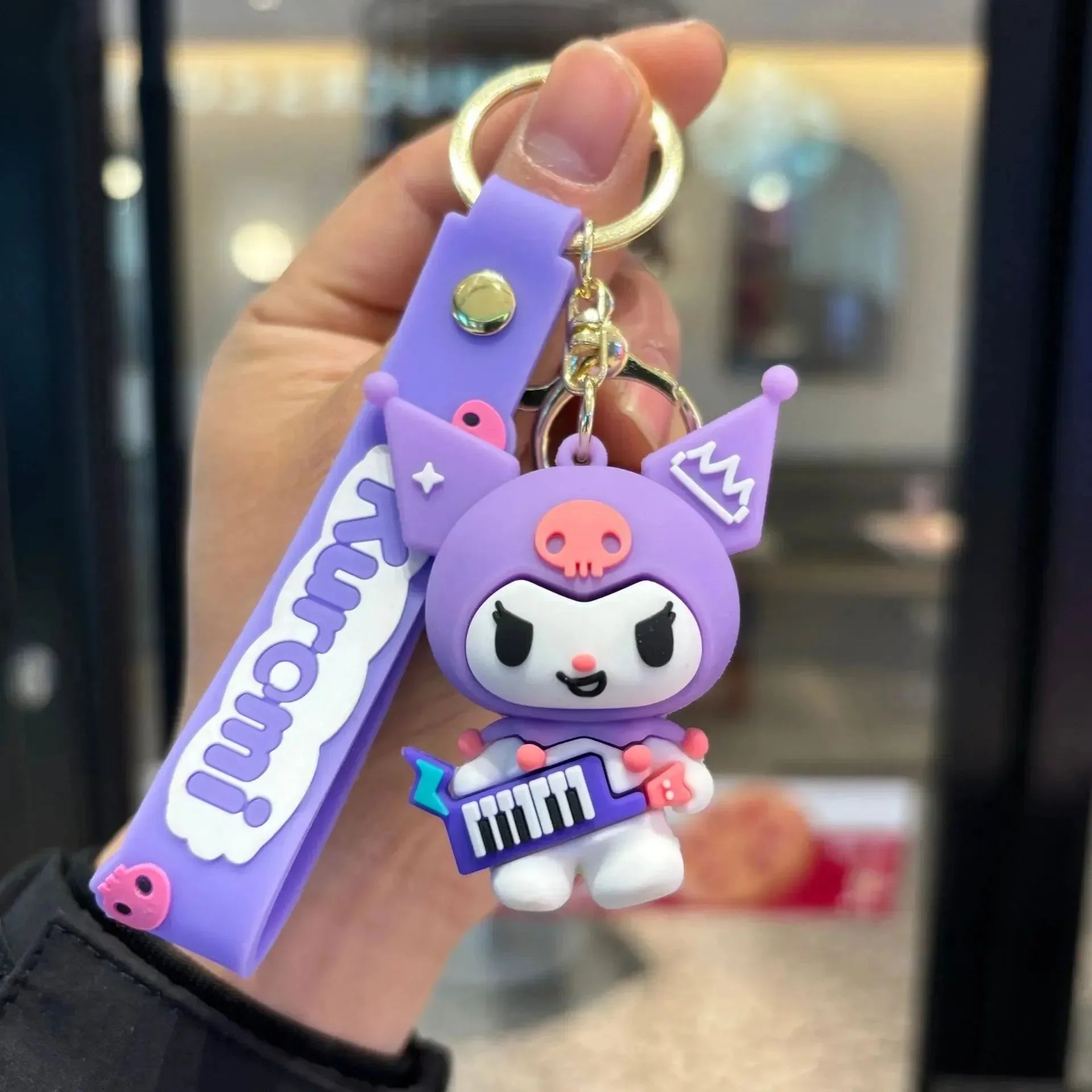 Kuromi's Musical Mischief Keychain - Bear Hugs