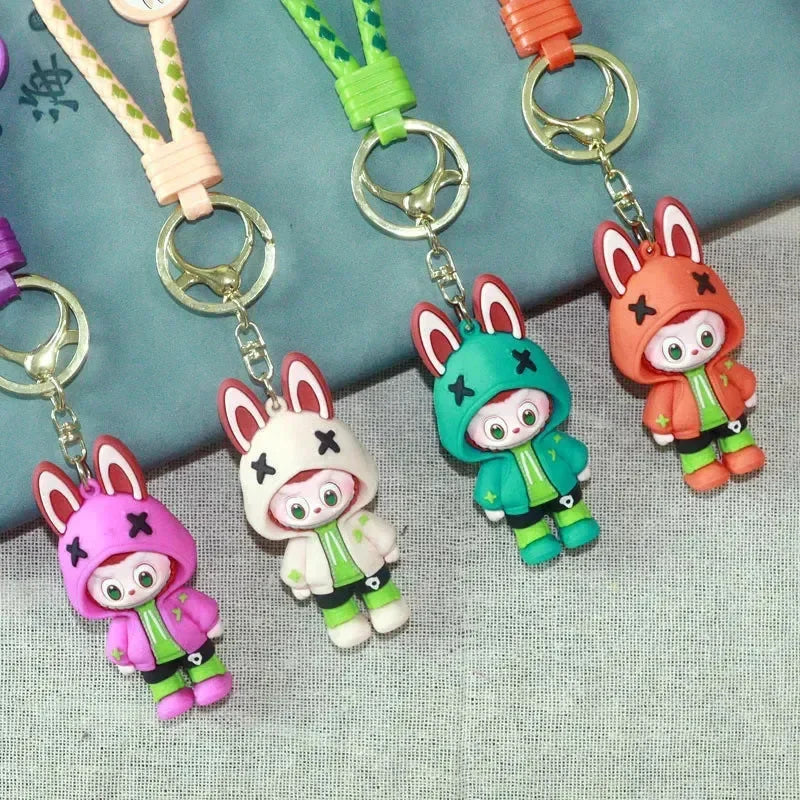 Labubu Little Sheep Overalls Keychain - Bear Hugs
