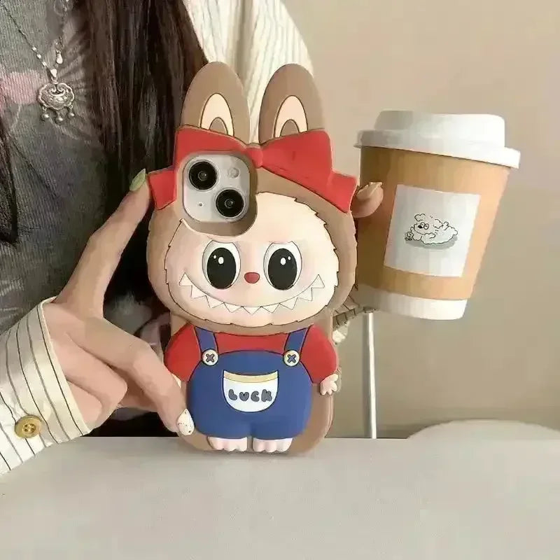 Labubu Monsters Bow Phone Case (For iPhones) - Bear Hugs