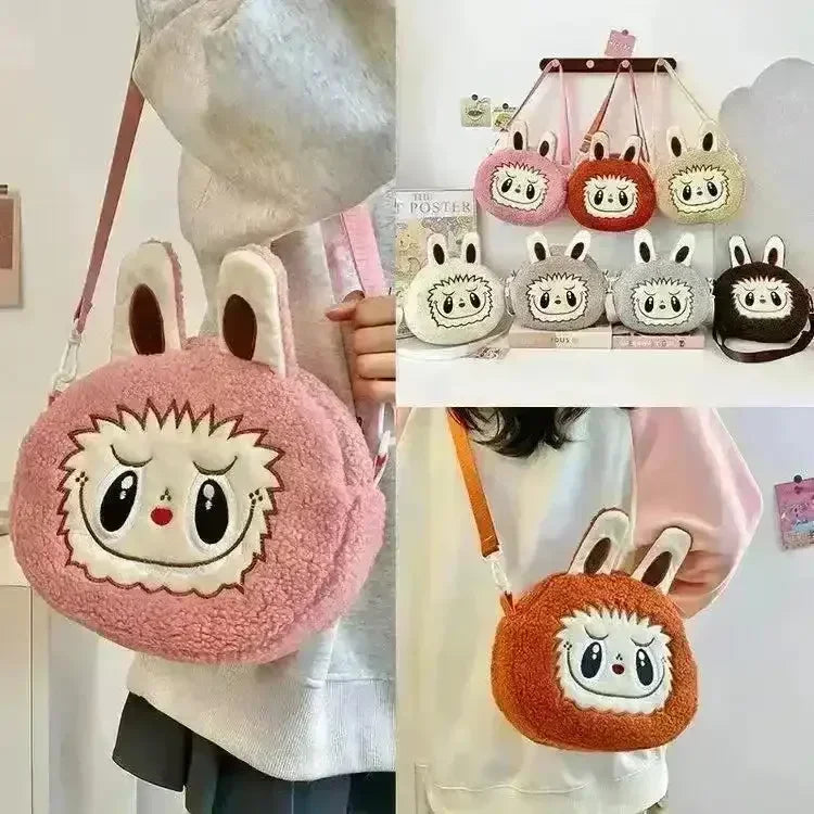 Labubu Plush Crossbody Bag - Bear Hugs