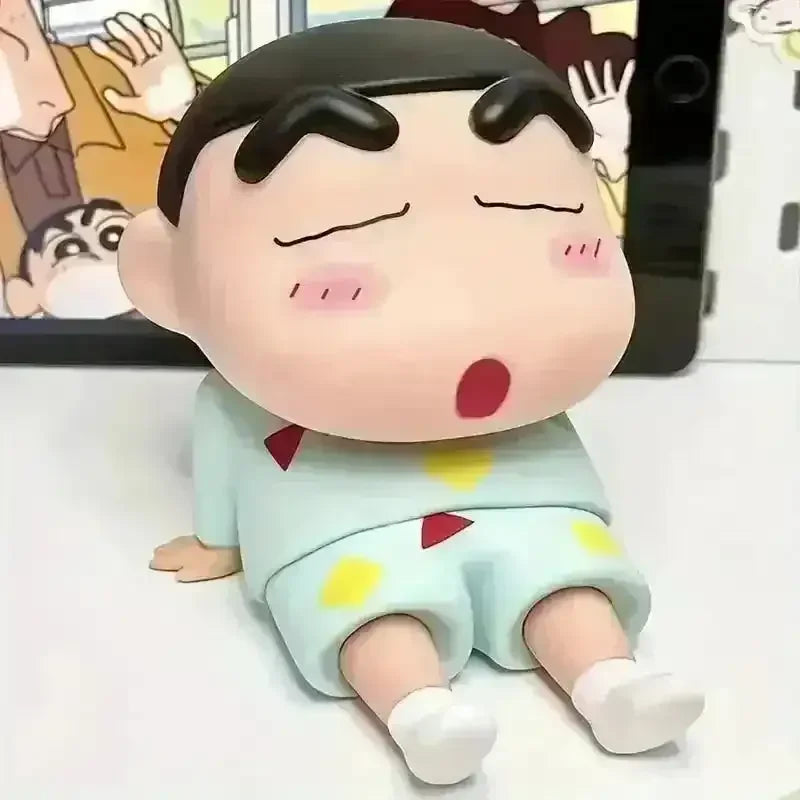Lazy Shinchan Phone Stand Figurine - Bear Hugs