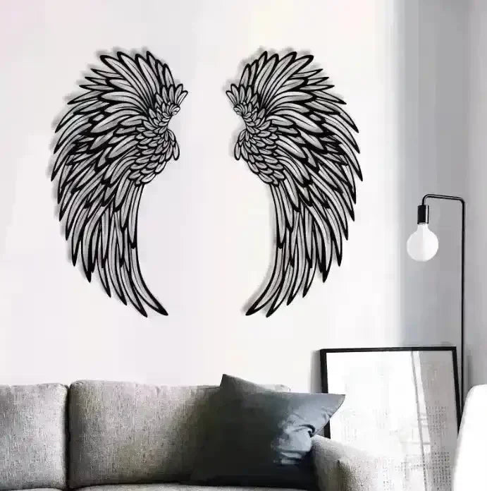 Light Up Angel Wings Wall Art - Bear Hugs