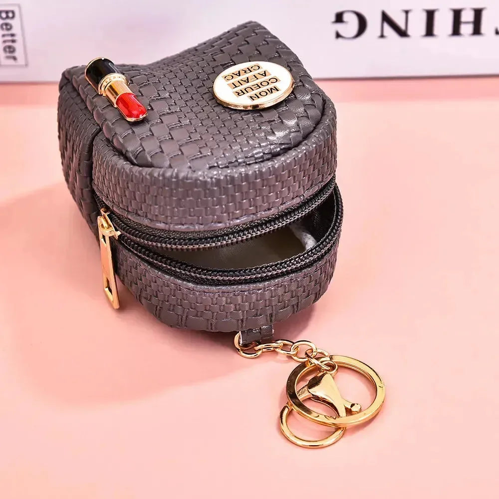 Lipstick Loot Mini Coin Purse Keychain - Bear Hugs