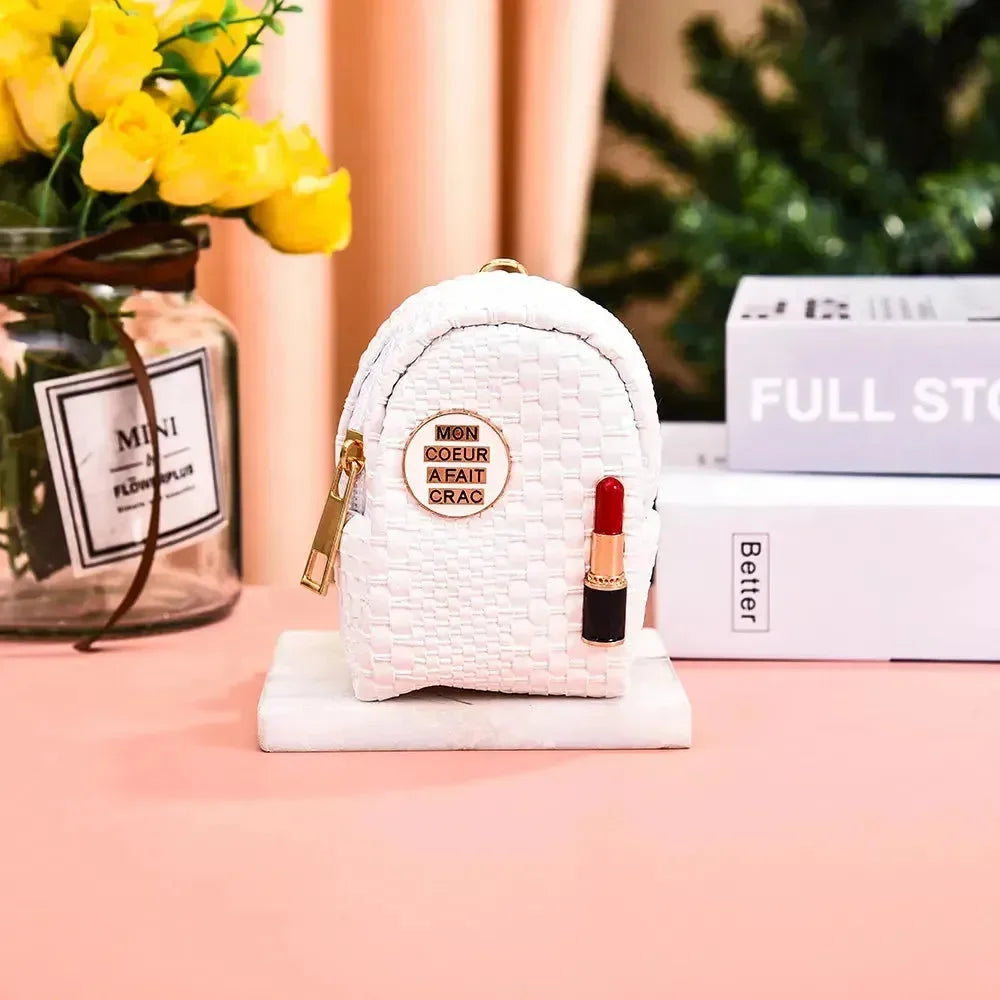 Lipstick Loot Mini Coin Purse Keychain - Bear Hugs