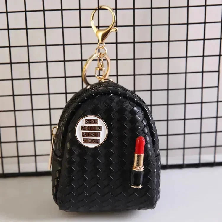 Lipstick Loot Mini Coin Purse Keychain - Bear Hugs