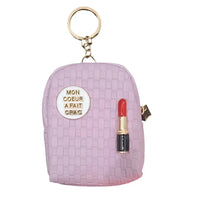 Lipstick Loot Mini Coin Purse Keychain - Bear Hugs