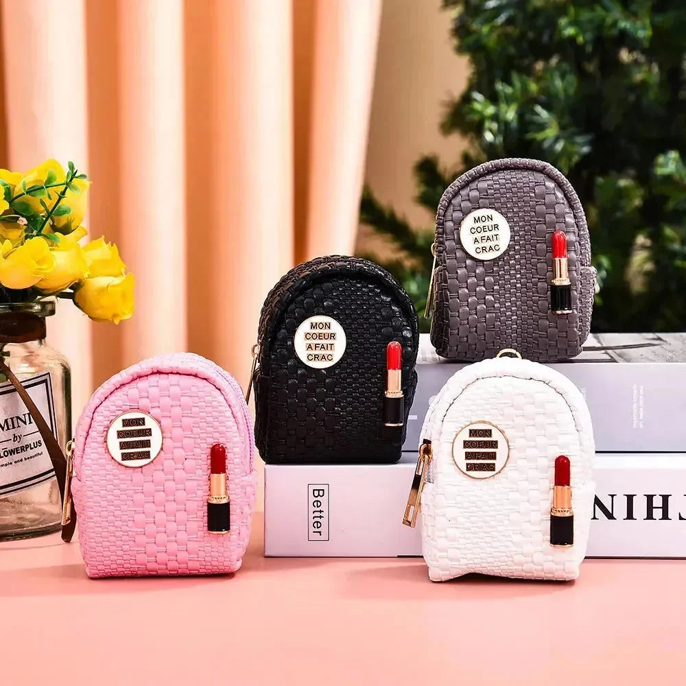 Lipstick Loot Mini Coin Purse Keychain - Bear Hugs