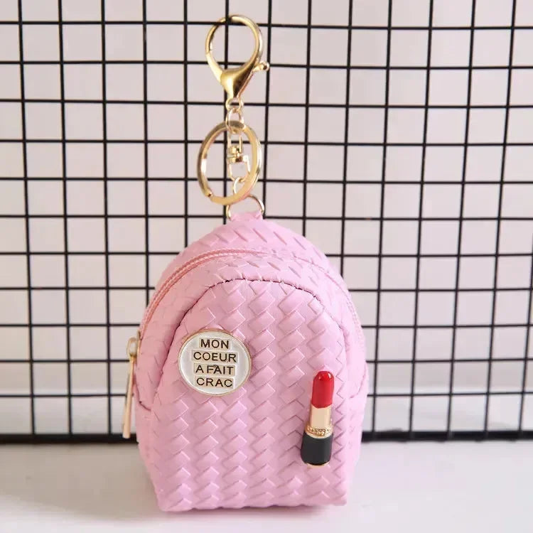 Lipstick Loot Mini Coin Purse Keychain - Bear Hugs