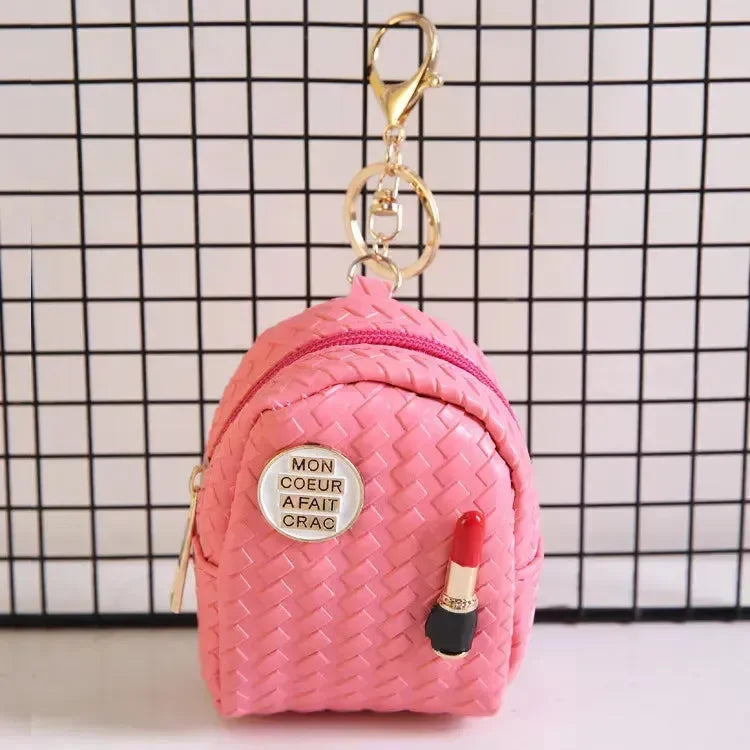 Lipstick Loot Mini Coin Purse Keychain - Bear Hugs