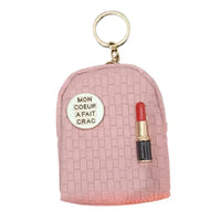 Lipstick Loot Mini Coin Purse Keychain - Bear Hugs