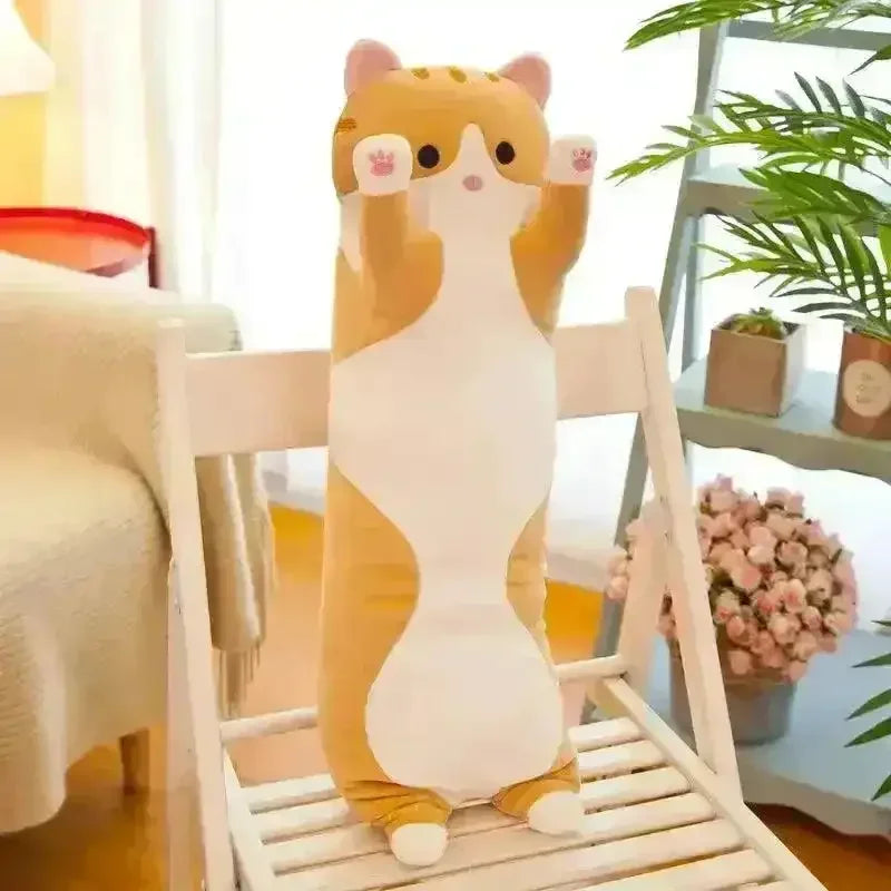 Long Cat Plush Pillow - Bear Hugs