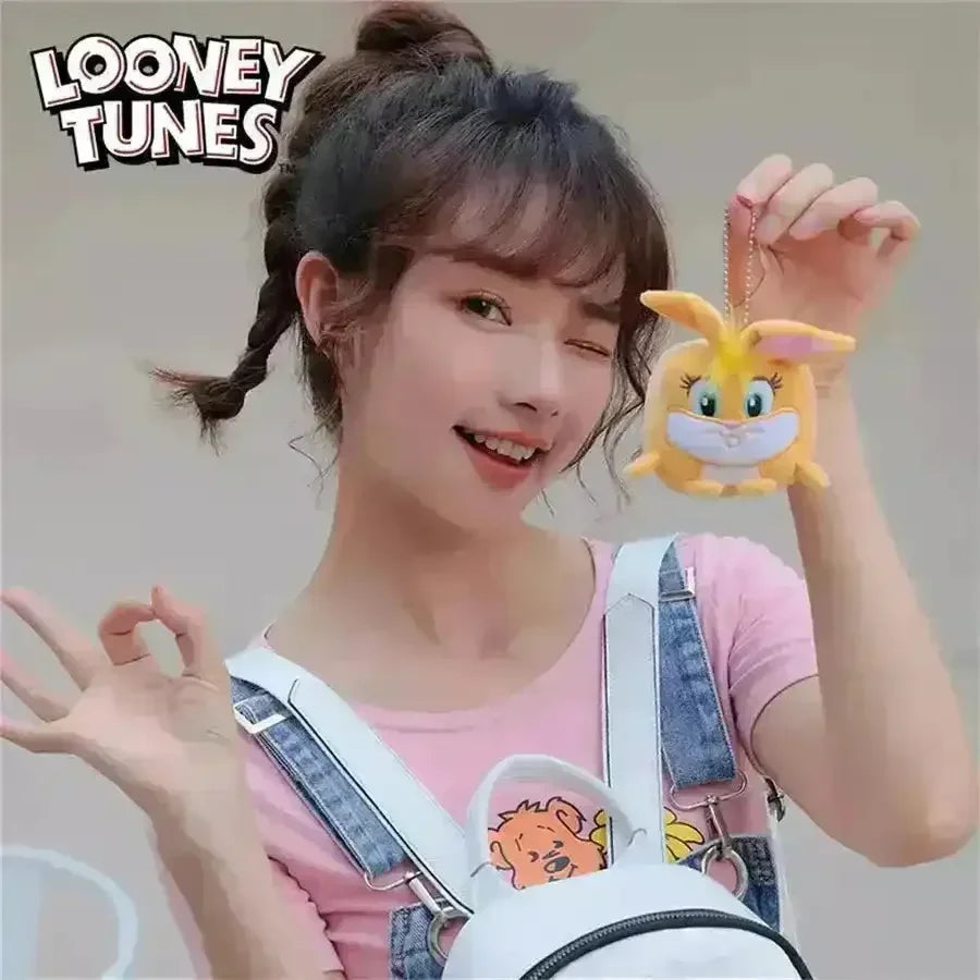 Looney Tunes Square Plush Keychains - Bear Hugs