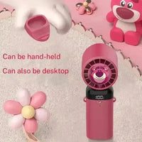 Lotso 2 in 1 Portable Rechargeable Fan - Bear Hugs
