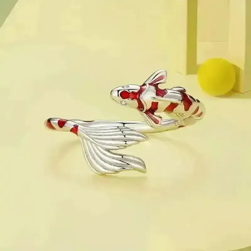 Lucky Red Koi Fish Ring - Bear Hugs