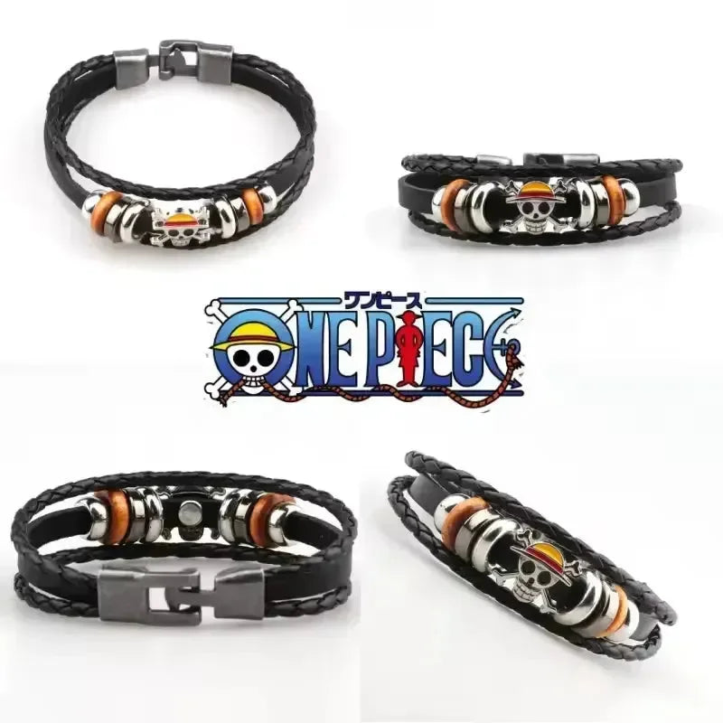 Luffy's Straw Hat Skull Bracelet - Bear Hugs