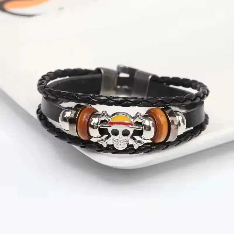 Luffy's Straw Hat Skull Bracelet - Bear Hugs