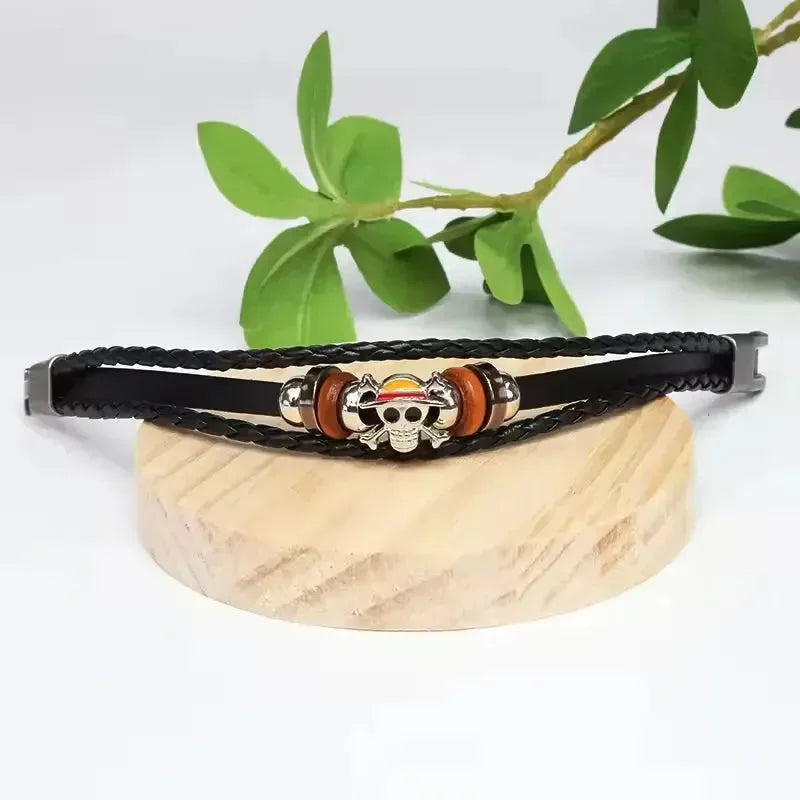 Luffy's Straw Hat Skull Bracelet - Bear Hugs