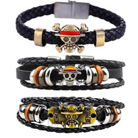Luffy's Straw Hat Skull Bracelet - Bear Hugs