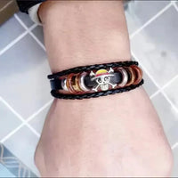 Luffy's Straw Hat Skull Bracelet - Bear Hugs