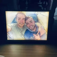 Luminous Personalized Photo Light Box - Bear Hugs