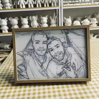 Luminous Personalized Photo Light Box - Bear Hugs