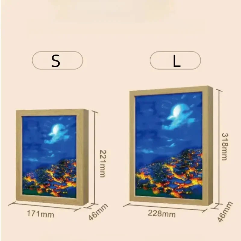 Luminous Personalized Photo Light Box - Bear Hugs