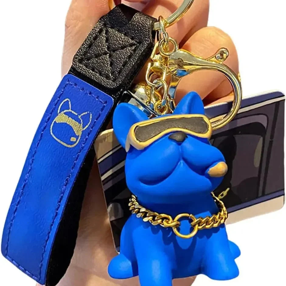 Luxurious Bulldog 3D Keychain - Bear Hugs