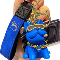 Luxurious Bulldog 3D Keychain - Bear Hugs