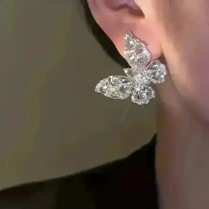 Luxurious Butterfly Shaped Stud Earrings - Bear Hugs