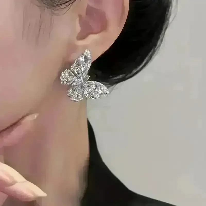 Luxurious Butterfly Shaped Stud Earrings - Bear Hugs