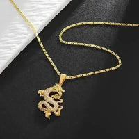 Luxurious Golden Dragon Pendant - Bear Hugs