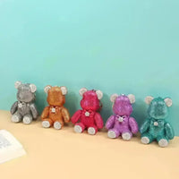 Luxurious Rhinestone Teddy Keychain - Bear Hugs