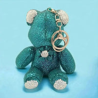 Luxurious Rhinestone Teddy Keychain - Bear Hugs
